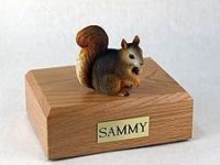 Squirrel Figurine Urn PetsToRemember.com