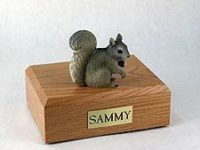 Gray Squirrel Figurine Urn PetsToRemember.com
