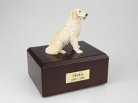 Golden Retriever Dog Figurine Urn from PetsToRemember.com