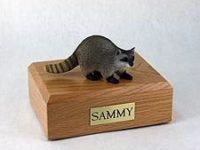 Raccoon Figurine Urn PetsToRemember.com