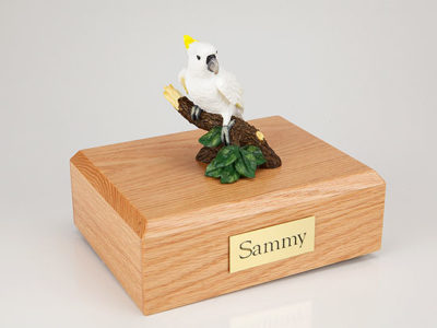 Cockatoo Figurine Urn PetsToRemember.com