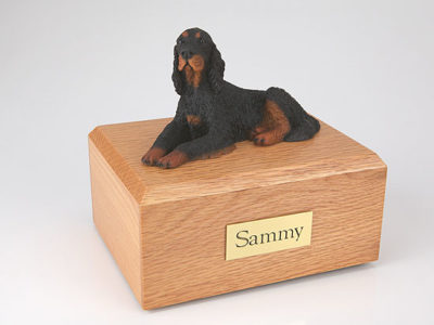 Gordon Setter Dog Figurine Urn