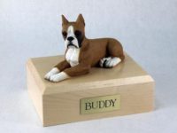 Boxer Dog Figurine Urn from PetsToRemember.com