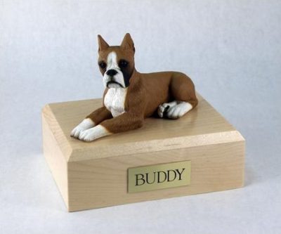 Boxer Dog Figurine Urn from PetsToRemember.com