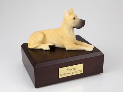 Fawn Great Dane Dog Figurine Urn PetsToRemember.com