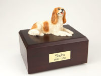 King Charles Spaniel Dog Figurine Urn