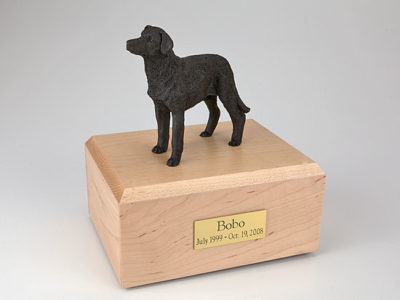 Black Standing Labrador Pet Urn PetsToRemember.com