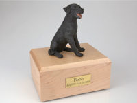 Black Labrador Dog Figurine Urn PetsToRemember.com