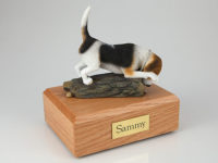 Beagle Dog Figurine Urn from PetsToRemember.com