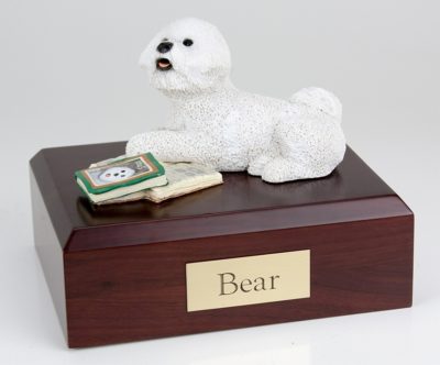 Bichon Frise Dog Figurine Urn from PetsToRemember.com