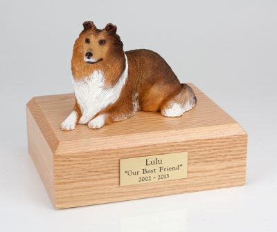 Collie Dog Urn (Sable)