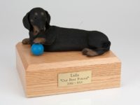 Black Dachschund Figurine Urn from PetsToRemember.com