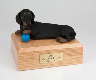 Black Dachschund Figurine Urn from PetsToRemember.com