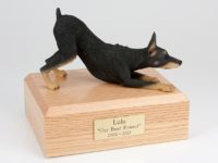 Black Doberman Figurine Urn from PetsToRemember.com