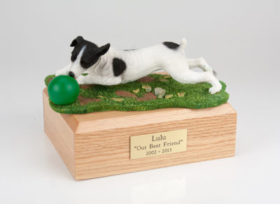 Jack Russel Terrier Dog Urn