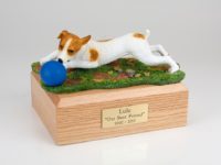 Jack Russel Terrier Figurine Dog Urn from PetsToRemember.com