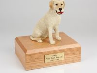 Yellow Lab Dog Figurine Urn