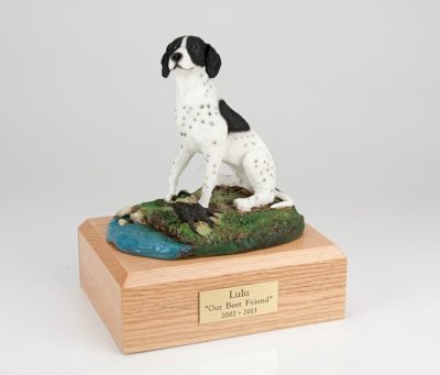 Pointer Dog Figurine Urn from PetsToRemember.com