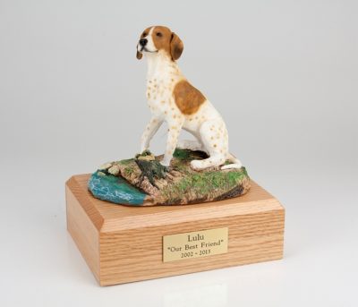 Pointer Dog Urn (Sitting)