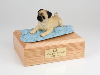 Pug Dog Urn (Fawn)