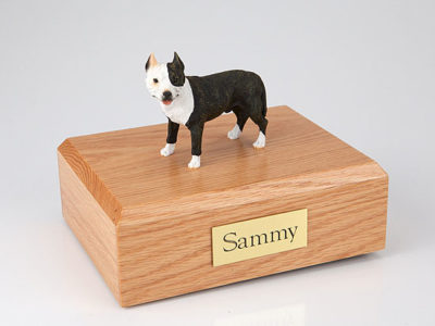 Pitbull Terrier Dog Figurine Urn