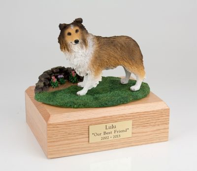 Sable Sheltie Dog Urn