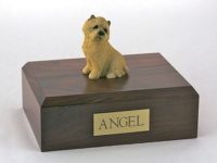 Cairn Terrier Dog Figurine Urn