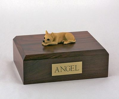 Tan Chihuahua Dog Figurine Urn