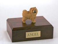 Red Chow Chow Dog Figurine Urn PetsToRemember.com