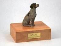 German Shorthair Dog Figurine Urn