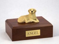 Yellow Labrador Pet Figurine Urn from PetsToRemember.com