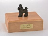 Poodle Dog Urn (Black)