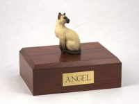 Siamese Cat Figurine Urn PetsToRemember.com