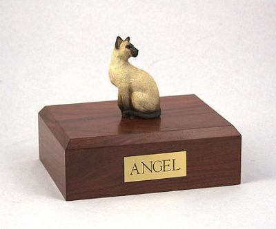 Siamese Cat Figurine Urn PetsToRemember.com