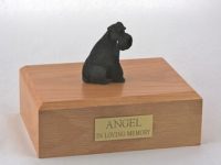 Black Schnauzer Dog Figurine Urn PetsToRemember.com