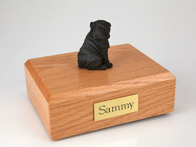 Shar Pei Dog Figurine Urn