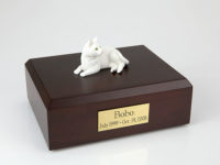 White Cat Figurine Urn PetsToRemember.com