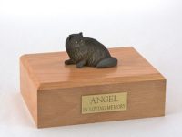 Black Persian Cat Figurine Urn PetsToRemember.com