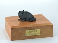 Grey Persian Cat Figurine Urn PetsToRemember.com