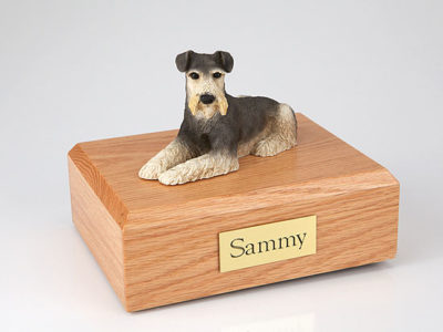 Schnauzer Dog Figurine Urn PetsToRemember.com