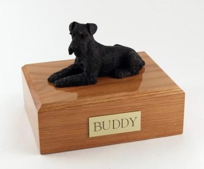 Schnauzer Dog Urn (Black by PetsToRemember.com