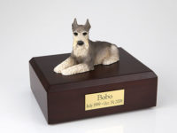 Schnauzer Dog Figurine Urn