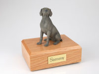 Weimaraner Dog Urn Gray