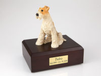 Fox Terrier Dog Figurine Urn PetsToRemember.com