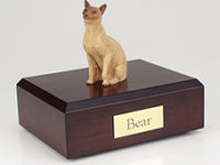 Siamese Cat Urn (Tan) from PetsToRemember.com