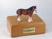 Clydesdale Horse Urn from PetsToRemember.com