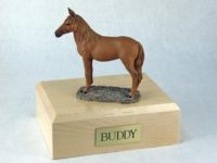Chestnut Horse Figurine Urn PetsToRemember.com