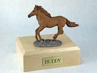 Chestnut Horse Figurine Urn PetsToRemember.com