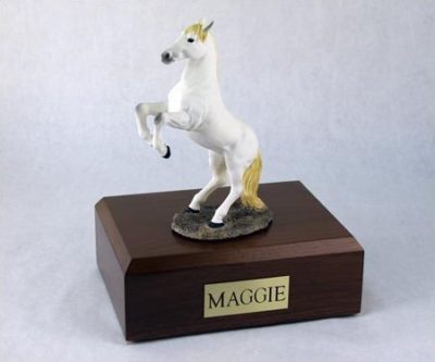 White Horse Figurine Urn from PetsToRemember.com