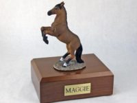 Bay Rearing Horse Urn Figurine PetsToRemember.com